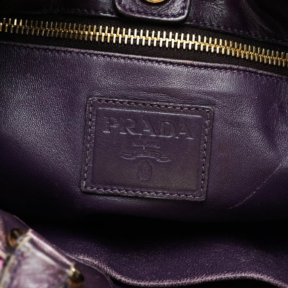 Auth Prada Hand Bag Leather Multi Color - Picture 8 of 15